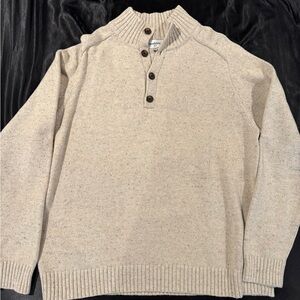 Goodfellow & Co Men's Beige Sweater with Button Detail